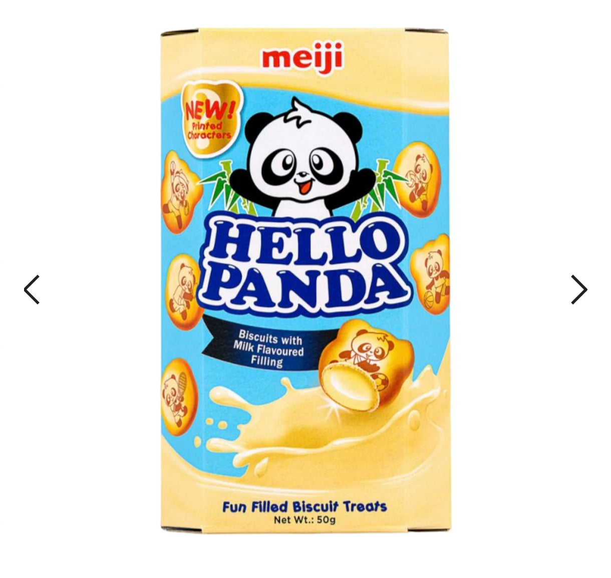 Hello Panda biscuits with milk flavoured filling 45g
